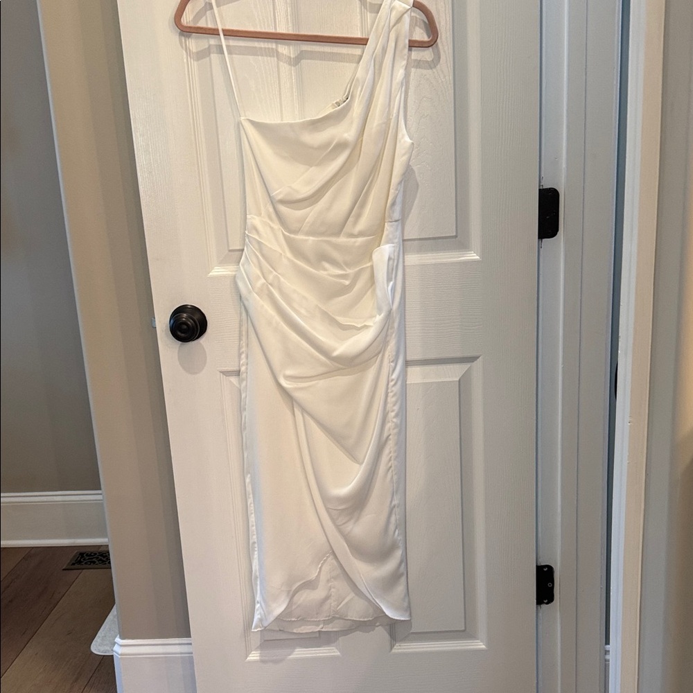 DO+BE One Shoulder White Dress